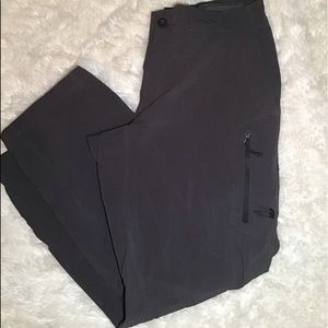 The north face gray soft shell active pants